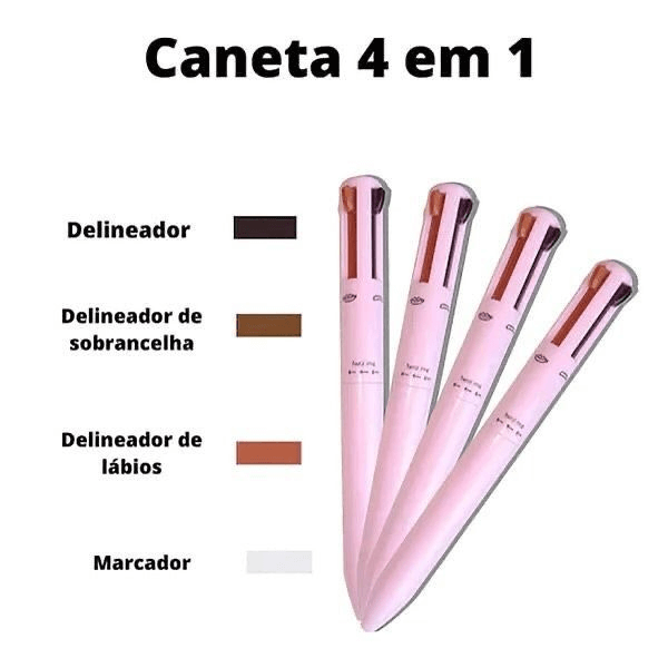 Delineador labial multifuncional 4 em 1